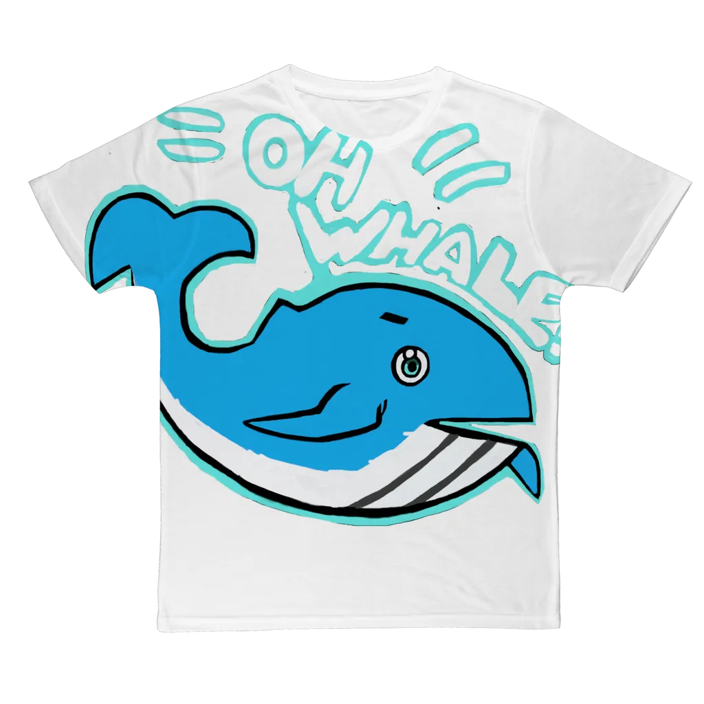 Oh Whale Classic Sublimation Adult T-Shirt