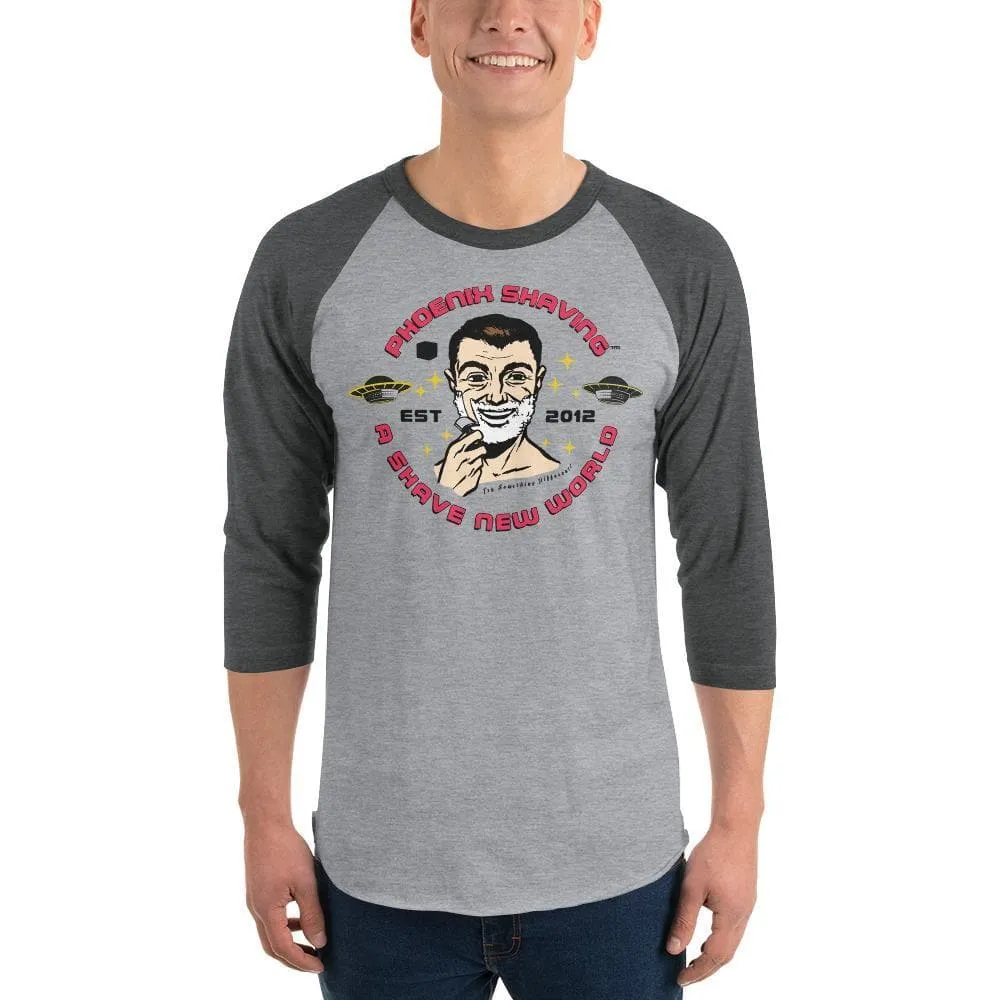 Phoenix Shaving Club 3/4 sleeve raglan shirt