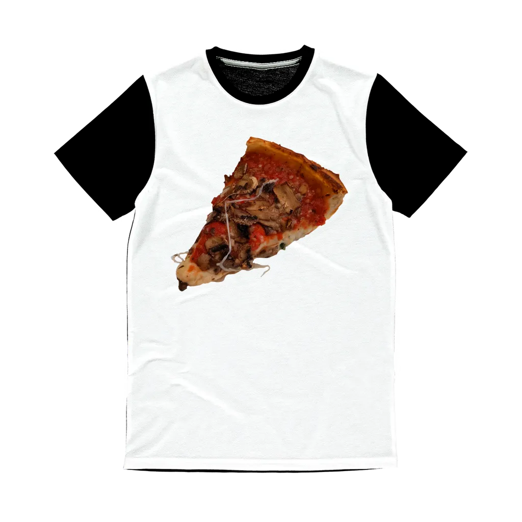 Pizza Classic Sublimation Panel T-Shirt