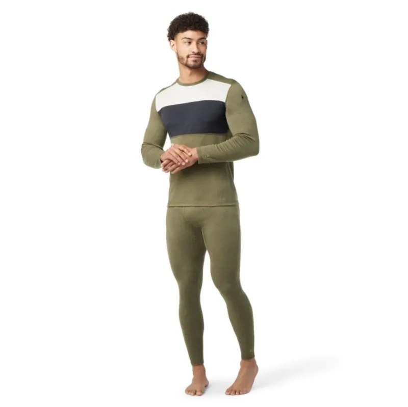 SmartWool Men's Classic Thermal Merino Baselayer Colorblock Crew