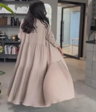 Solid Color Elegant Long Trench Coat
