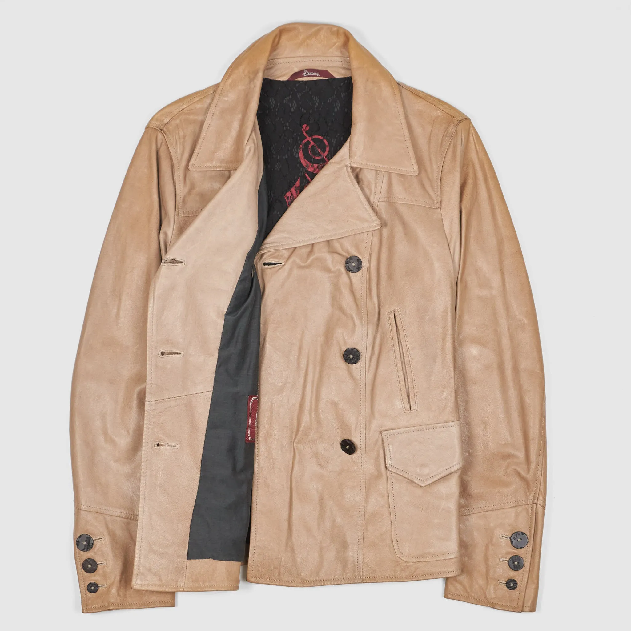 Stewart Ladies Peacoat Leather Jackets