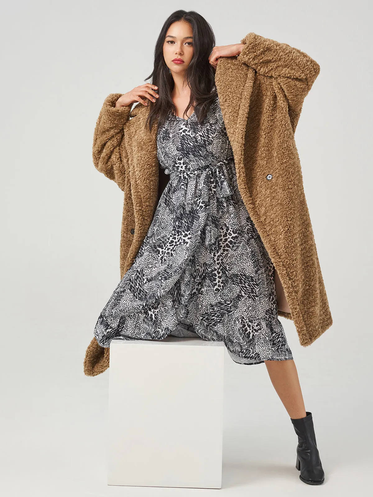 Teddy Bear Long Coat Jacket
