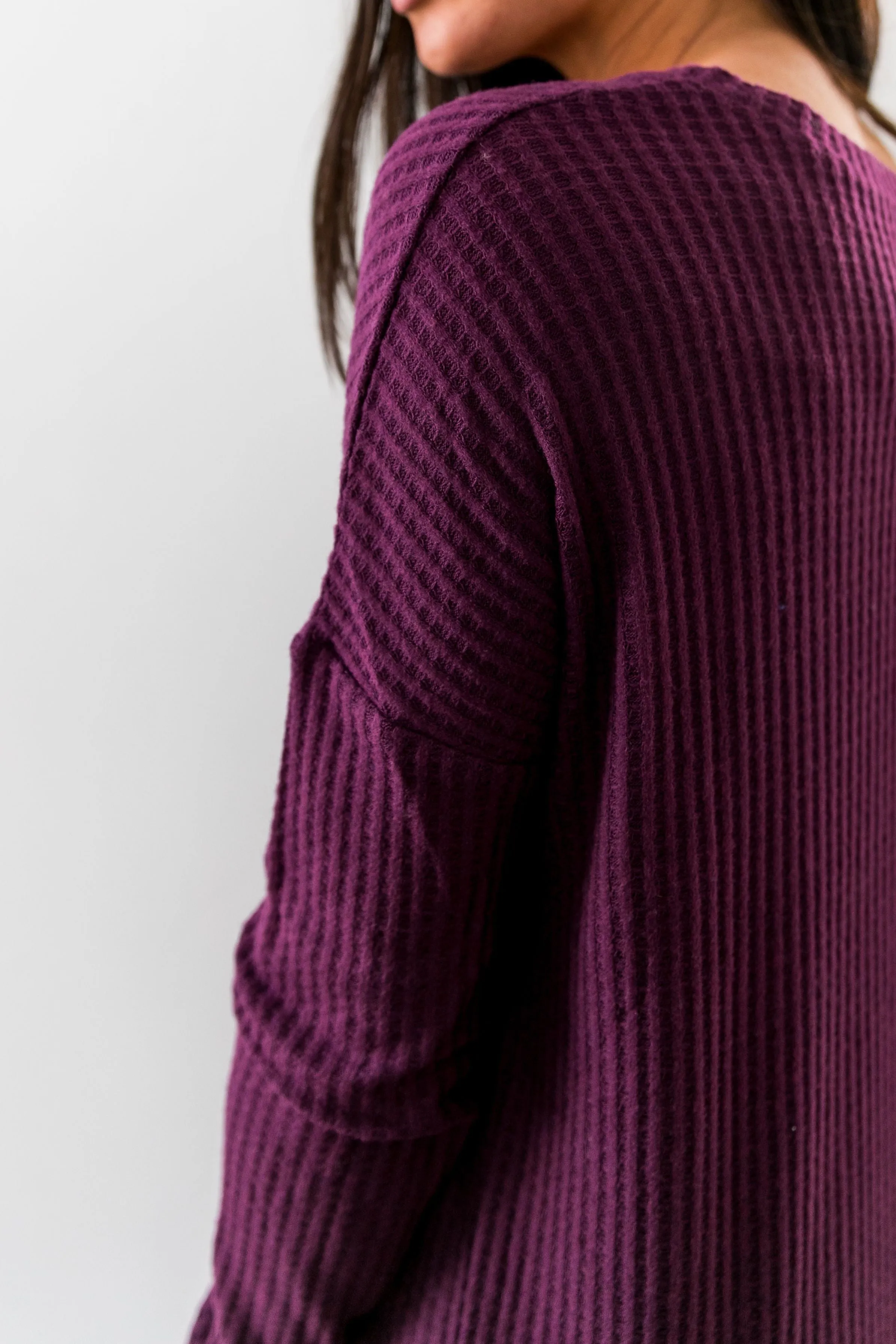 Thermal Tunic In Dark Plum