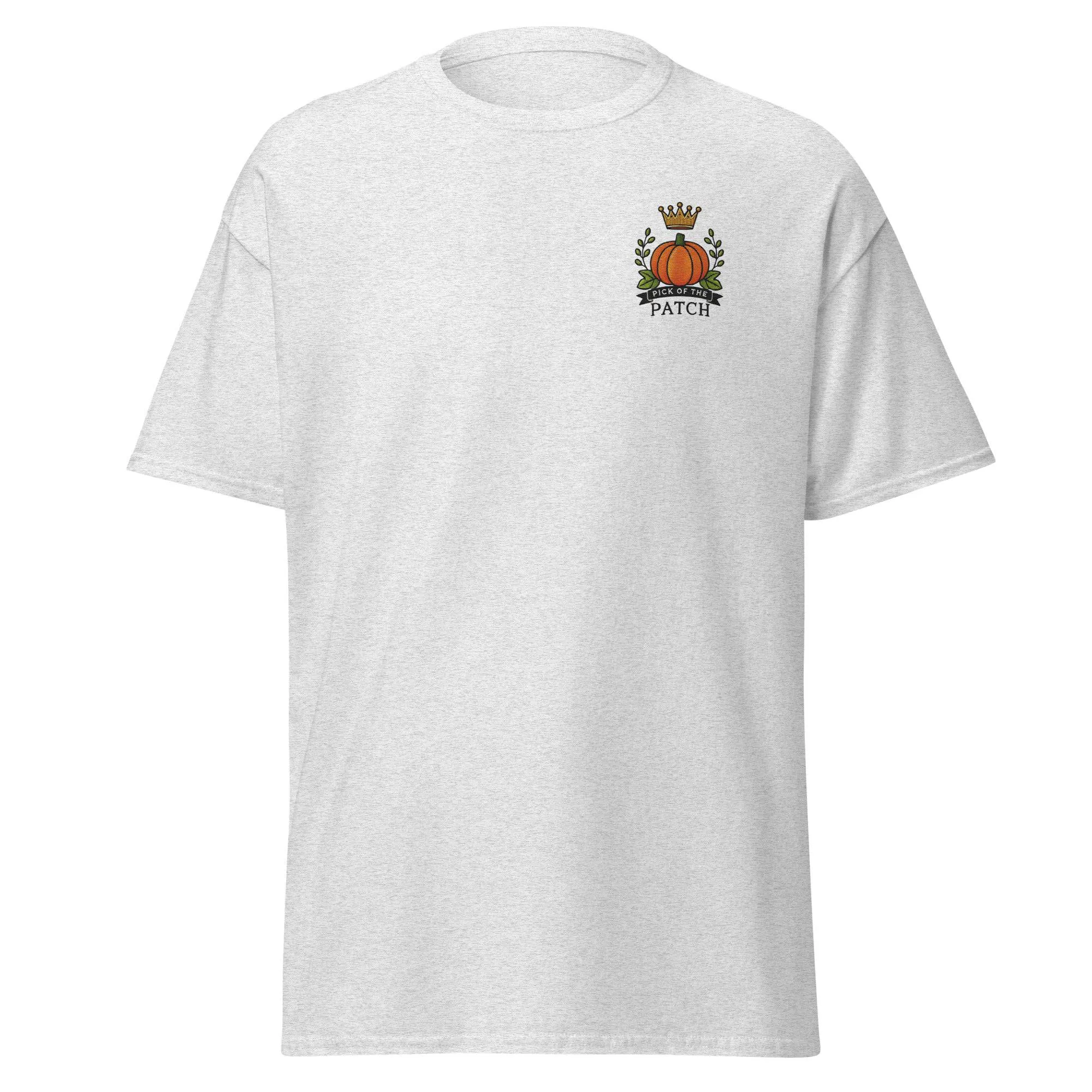 Unisex Fall Embroidered T-Shirt – "Pick of the Patch" – Fun & Festive Fall Tee for Autumn Lovers