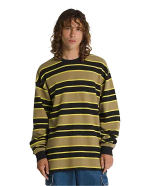 VANS Patton Stripe Long Sleeve Shirt Gothic Olive/Black