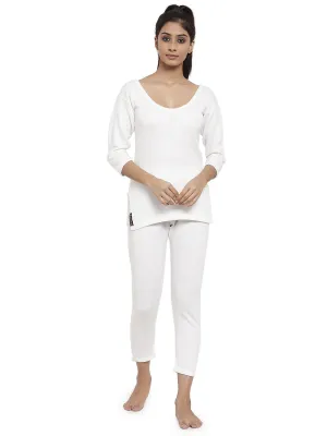 Women's 3/4 Thermal Top And Lower Set