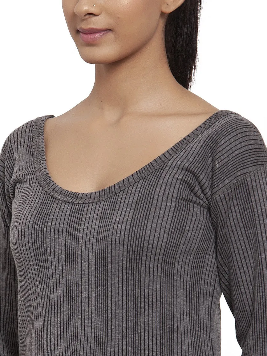 Women's 3/4 Thermal Top And Lower Set