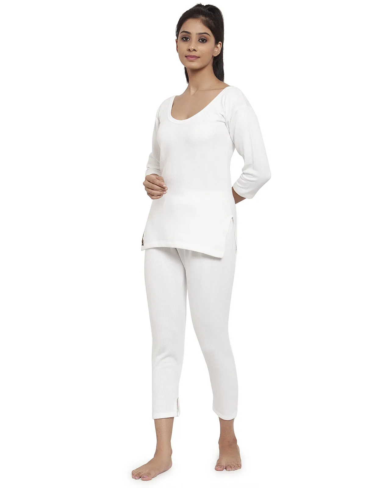 Women's 3/4 Thermal Top And Lower Set