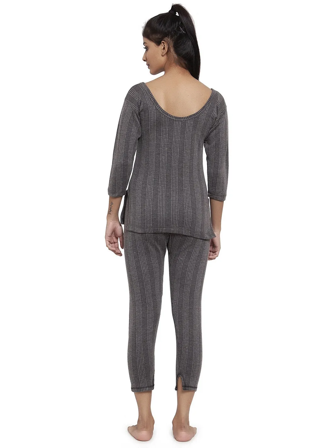 Women's 3/4 Thermal Top And Lower Set